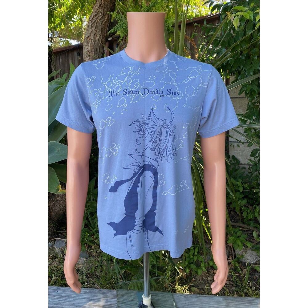 UNIQLO UT The Seven Deadly Sins Men’s Size Small T-Shirt Blue Shonen Rare